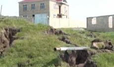 Şamaxıda sürüşmə baş verib - sakinlərin bəziləri evlərini tərk edib - VİDEO