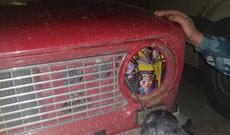 Gürcüstandan gələn avtomobildə pirotexniki vasitələr aşkarlanıb -VİDEO