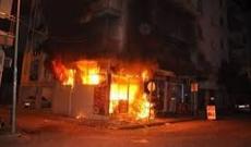 Bakının Yasamal rayonunda kafe yanıb