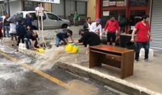 Ankaraya yağan güclü yağış daşqına səbəb olub