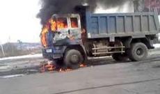 Bərdədə yarımçıq tikili, Şamaxıda "Kamaz" yanıb