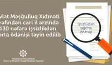 Bu il 1130 nəfərə işsizlikdən sığorta ödənişi təyin edilib