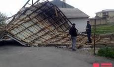 Qaradağda güclü külək fəsadlar törədib