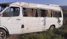 Azərbaycanda mikroavtobus qəzaya uğrayıb