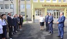 Təhsil naziri Ceyhun Bayramov Biləsuvarda orta məktəbin açılışında iştirak edib