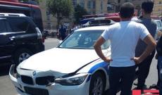 Bakıda yol polisləri dəhşətli qəzaya düşdü