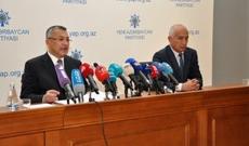 YAP İcra Katibliyində Qaçqın və Məcburi Köçkünlərin İşləri üzrə Dövlət Komitəsinin sədri Rövşən Rzayev mətbuat konfransı keçirib