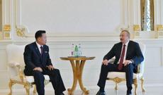 İlham Əliyev Çoe Ryonq Haeni qəbul etdi
