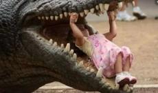 11 yaşlı qız timsaha hücum edib rəfiqəsini xilas etdi