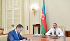 Prezident İlham Əliyev “Azərkosmos” Açıq Səhmdar Cəmiyyətinin sədrini qəbul edib
