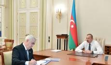 İlham Əliyev Cavid Qurbanovu qəbul edib