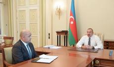 Prezident İlham Əliyev İsrafil Məmmədovu yeni vəzifəyə təyin olunması ilə əlaqədar qəbul edib