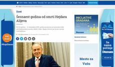 Serbiya qəzetində ulu öndər Heydər Əliyevin həyat və fəaliyyətindən bəhs edən məqalə dərc olunub