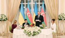 Azərbaycan Prezidenti adından Vladimir Zelenskinin şərəfinə rəsmi ziyafət verilib