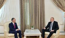 Prezident İlham Əliyev Qazaxıstan Parlament Məclisinin Sədrinin başçılıq etdiyi nümayəndə heyətini qəbul edib