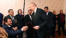 Prezident Qarabağ əlillərinə ev verdi