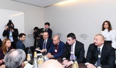 Prezident Dünya İqtisadi Forumu çərçivəsində keçirilən iclasda iştirak edib