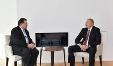 Prezident İlham Əliyevin Davosda İsveçrənin Montrö şəhərinin meri ilə görüşü olub