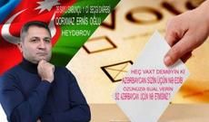 “Seçicilərin etimadını, namizədlərə olan inamını qaytarmaq lazımdır”