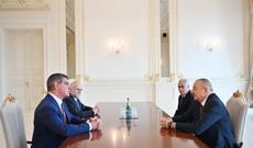 İlham Əliyev Peter Şpuleri qəbul edib