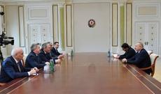 İlham Əliyev Rusiya Dövlət Dumasının nümayəndə heyətini qəbul edib