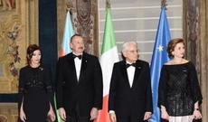 Romada Azərbaycan Prezidentinin şərəfinə dövlət ziyafəti verilib