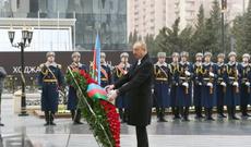 Prezident Xocalı soyqırımı qurbanlarını anıb