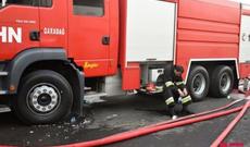 Tərtərdə  bina yanıb