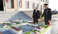 Prezident hərbi hissəsinin açılışında iştirak edib