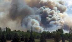 Kiyevi Çernobıl yanğınlarının tüstüsü bürüyür