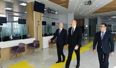 İlham Əliyev yeni kompleksin açılışında
