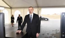 İlham Əliyev yeni qaz kəmərinin açılışında